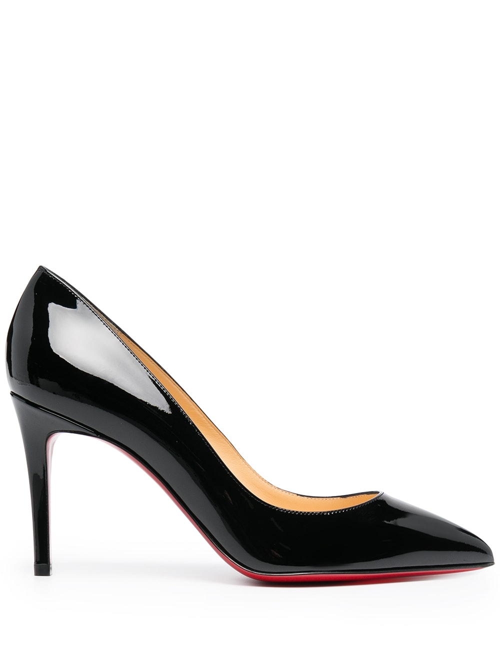 Christian Louboutin Pigalle 100mm Black Patent Leather Pumps Black