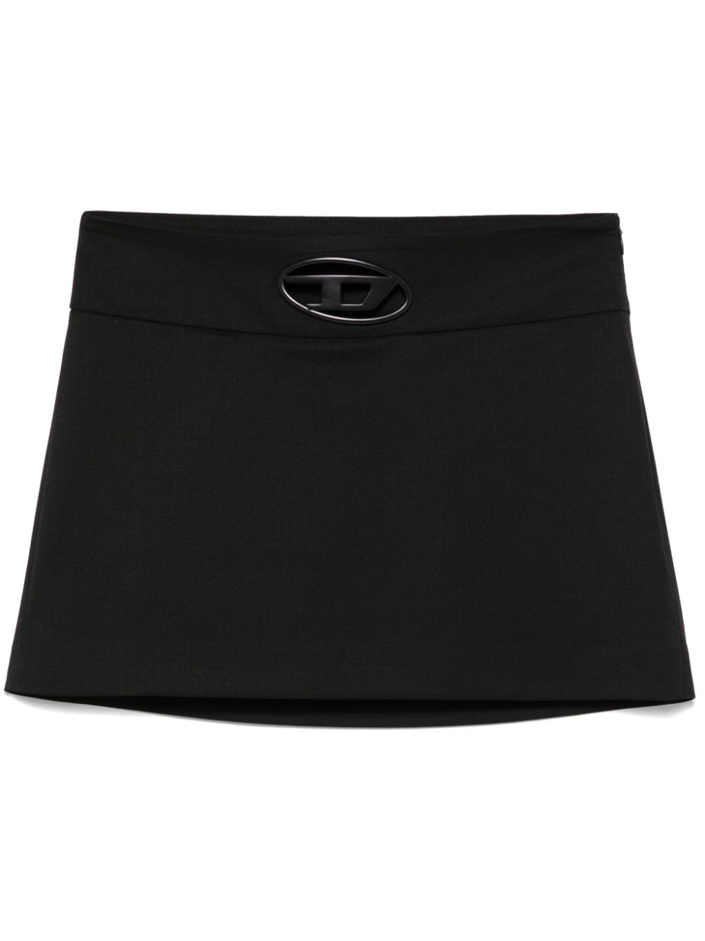 Diesel O-Dixy Cut-Out Mini Skirt in Black black