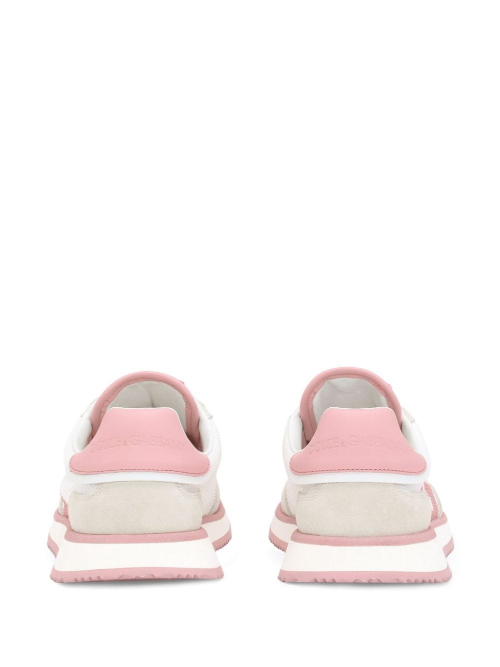 Dolce &amp; Gabbana DG Cushion Leather Sneakers Pink