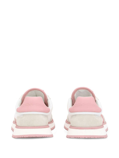 Dolce &amp; Gabbana DG Cushion Leather Sneakers Pink