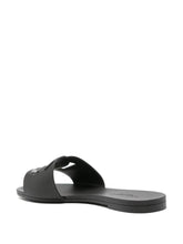 Dolce & Gabbana Rubber beachwear sliders Black