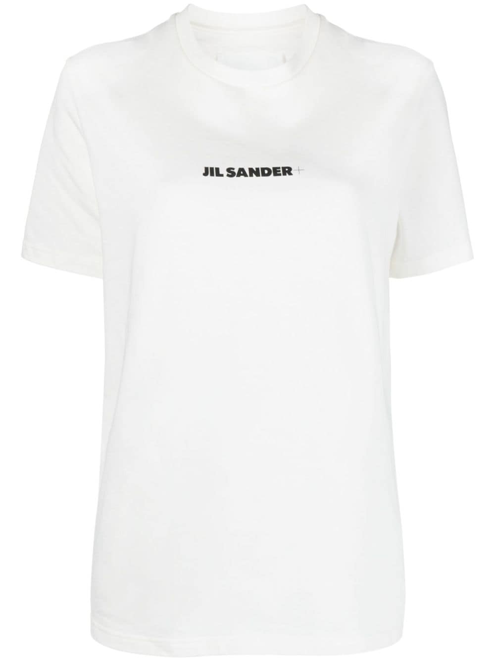 Jil Sander Plus Logo Cotton T-Shirt White
