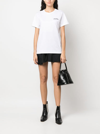 Isabel Marant Vidal Logo Organic Cotton T-Shirt White