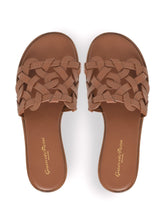 Gianvito Rossi Leather Sandals with Stacked Heel in Brown Leather Brown