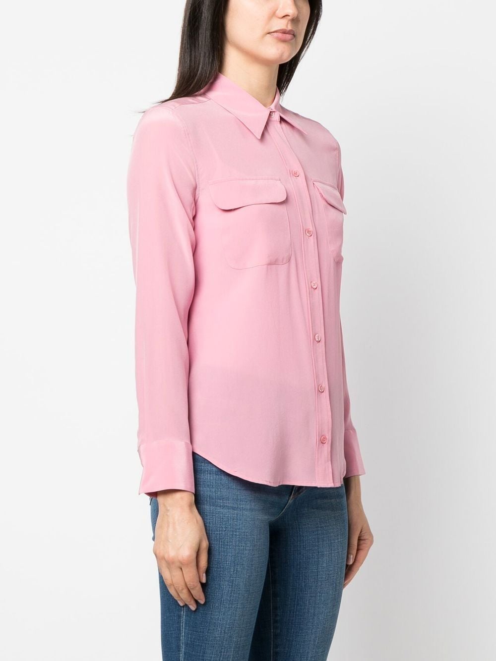 Equipment Signature Silk Shirts Pink