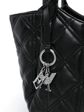 Emporio Armani Faux Leather Quilted Tote Bag Black