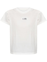 MM6 Maison Margiela white cotton signature motif T-shirts White