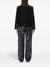 Ganni Textured Bouclé Wool-Blend Jacket Black