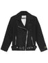 Ganni Textured Bouclé Wool-Blend Jacket Black