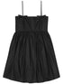 Ganni Poplin Mini Dress Black