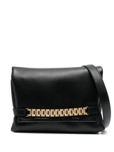 Victoria Beckham Mini Chain Pouch Leather Clutch Bag Black
