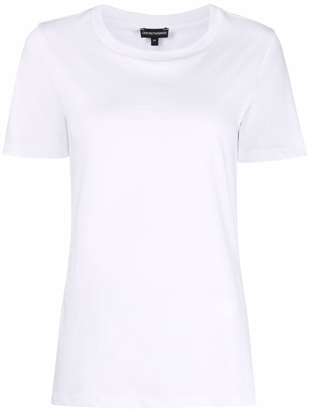Emporio Armani Crewneck Pima Cotton Jersey T-Shirt White