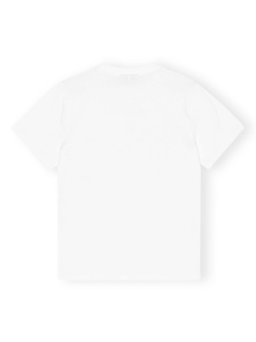 GANNI White Cherry Print T-shirts