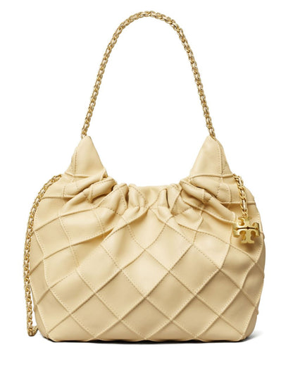 Tory Burch Mini Fleming Hobo Bag beige