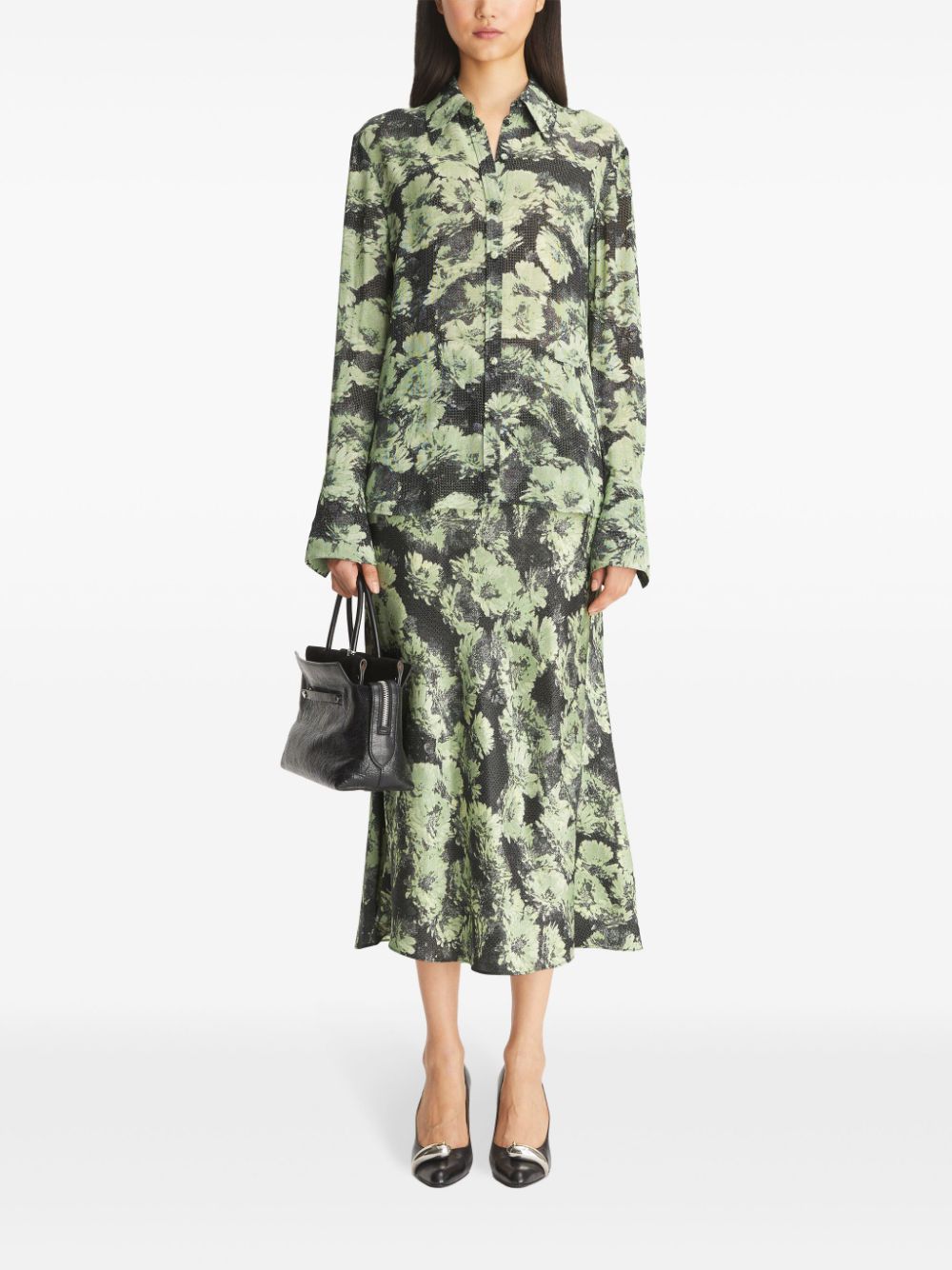 Tory Burch Printed shirt Green