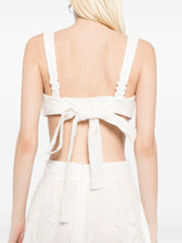Zimmermann Crush embroidered bralette WHITE