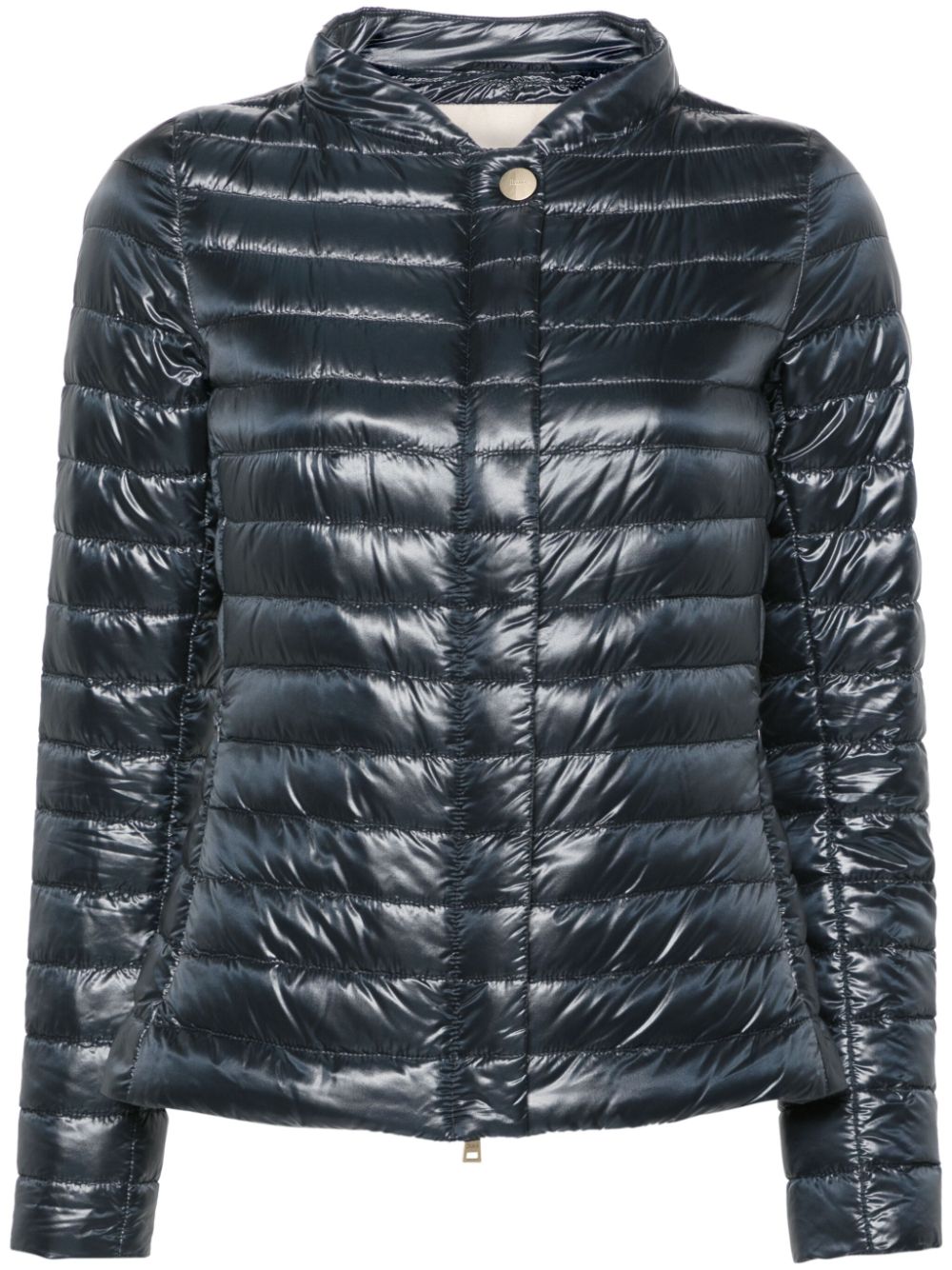 Herno Ultralight Quilted Water-Repellent Down Jacket Blue
