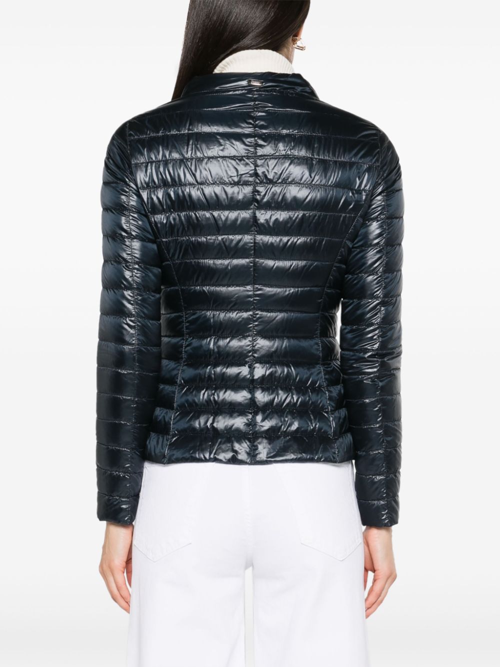 Herno Ultralight Quilted Water-Repellent Down Jacket Blue
