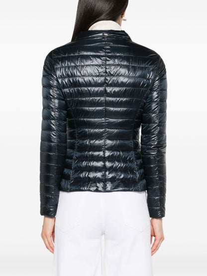 Herno Ultralight Quilted Water-Repellent Down Jacket Blue