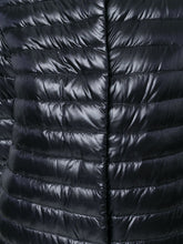 HERNO Lightweight Quilted Feather Down Midi Jacket Black