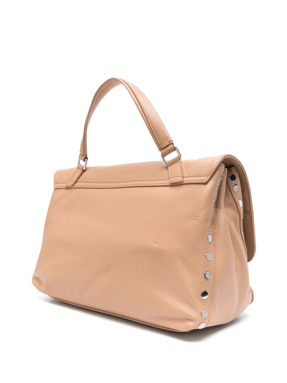 Zanellato Postina Medium Calf Leather Bag Light Brown