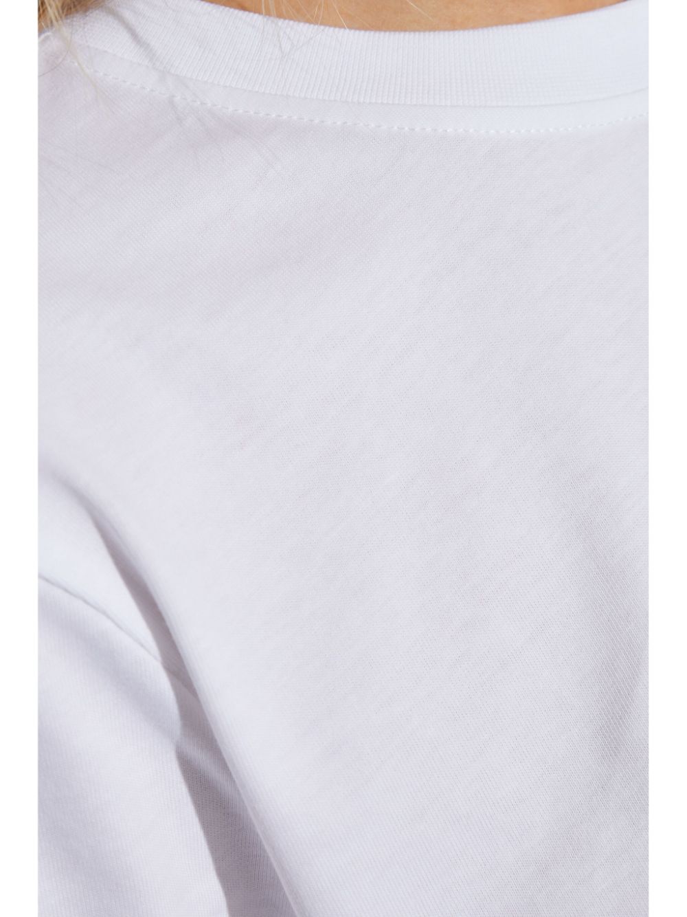 Victoria Beckham Organic Cotton Slogan-Print T-Shirt White