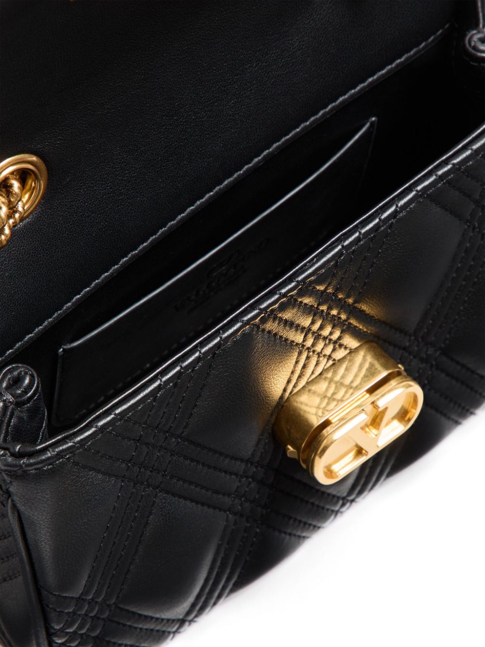 Valentino Garavani Quilted Small Leather Shoulder Bag Black