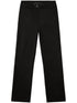 Diesel Oval D logo plaque high-waisted Wool blend trousers Black