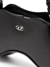 Diesel Play Semi-gloss Leather Shoulder Bag Black