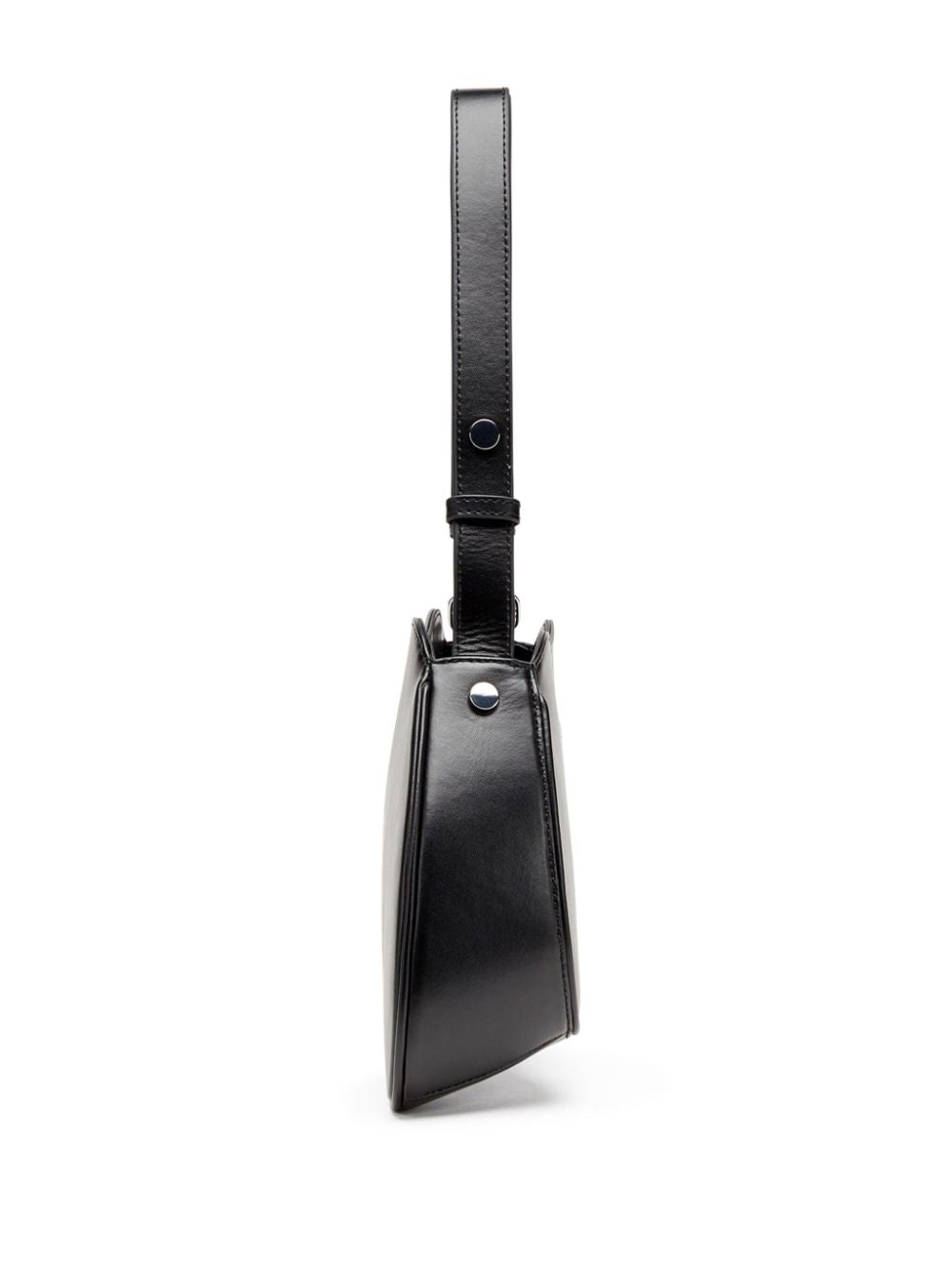Diesel Play Semi-gloss Leather Shoulder Bag Black