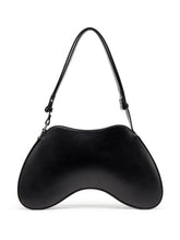 Diesel Play Semi-gloss Leather Shoulder Bag Black