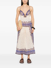 Zimmermann Maxine Wide-Leg Printed Trousers Purple