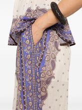 Zimmermann Maxine Wide-Leg Printed Trousers Purple