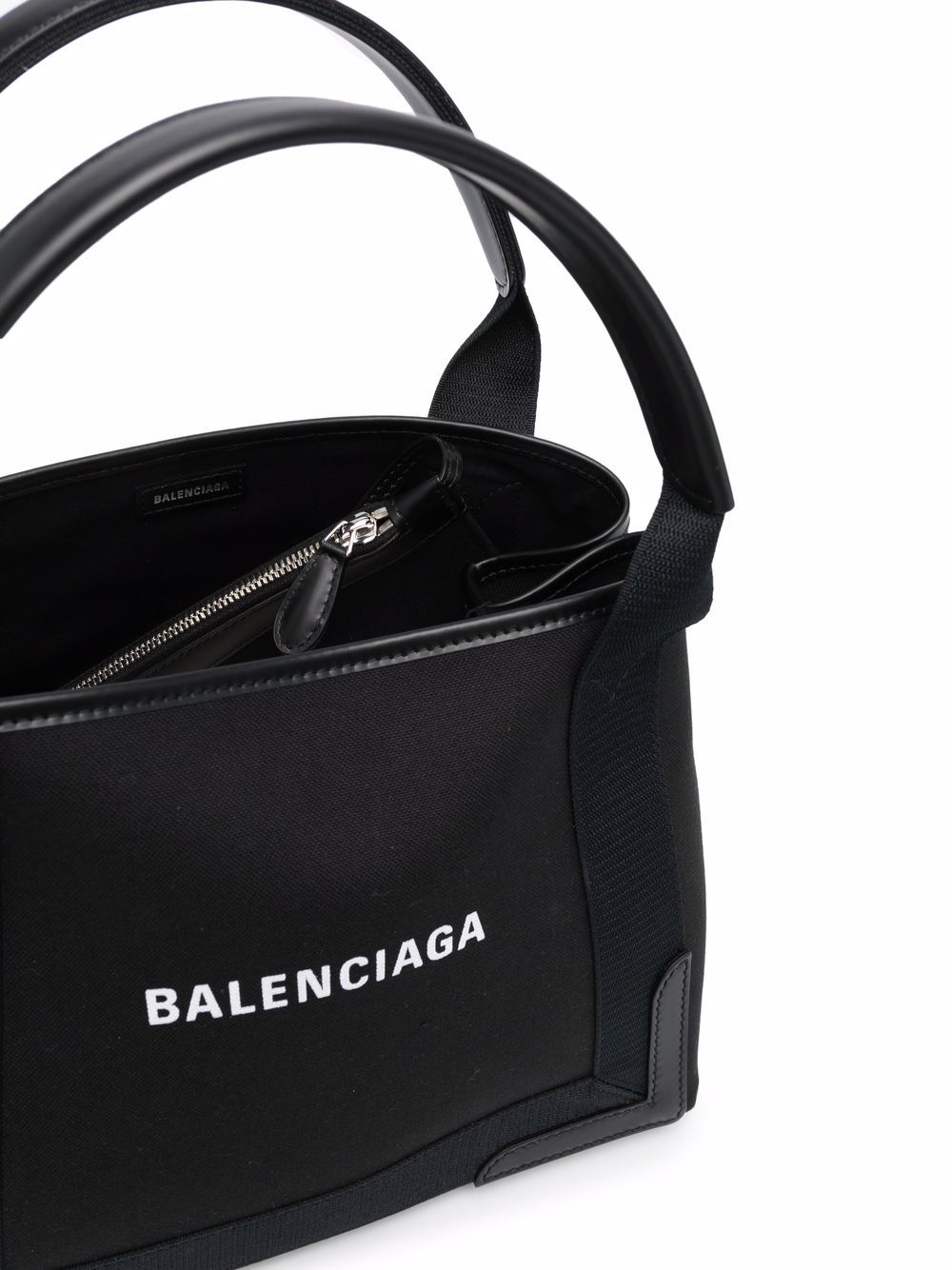 Balenciaga Cabas Small Canvas Tote Bag Black