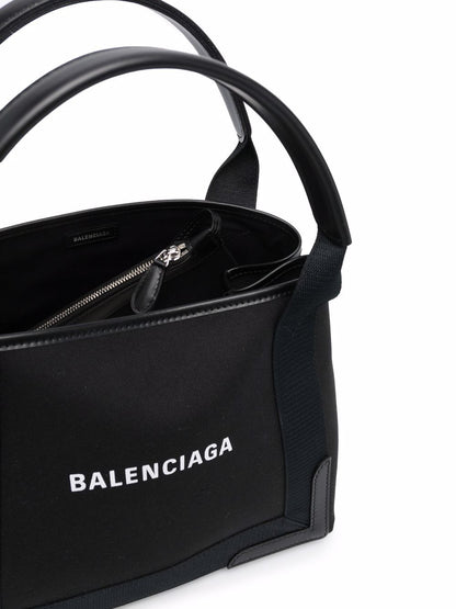 Balenciaga Cabas Small Canvas Tote Bag Black