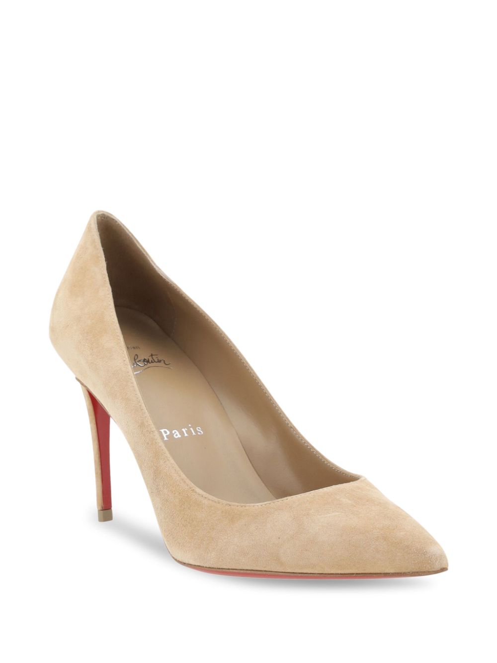 Christian Louboutin Kate Suede Pumps Beige