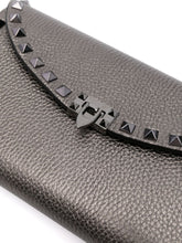 Valentino Garavani Rockstud Mini Calf Leather Clutch with Chain White