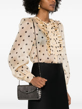 Valentino Garavani Rockstud Mini Calf Leather Clutch with Chain White