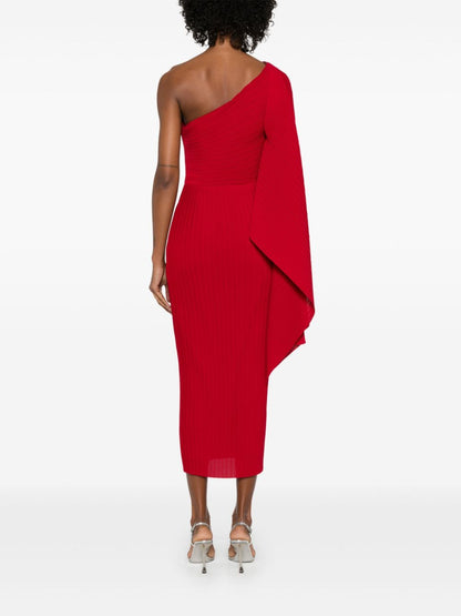 Solace London Lenna One Shoulder Dresses Red