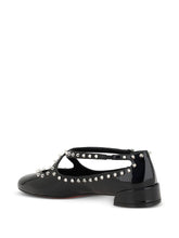 Christian Louboutin Pilouta Jane Spikes Flat Ballet Black