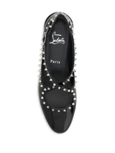 Christian Louboutin Pilouta Jane Spikes Flat Ballet Black