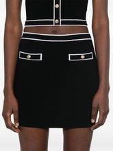 Alice + Olivia Cotton mini skirt Black