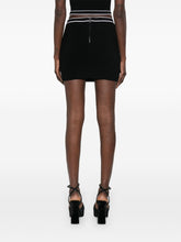 Alice + Olivia Cotton mini skirt Black