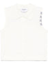Thom Browne Sleeveless Buttoned Polo Top White