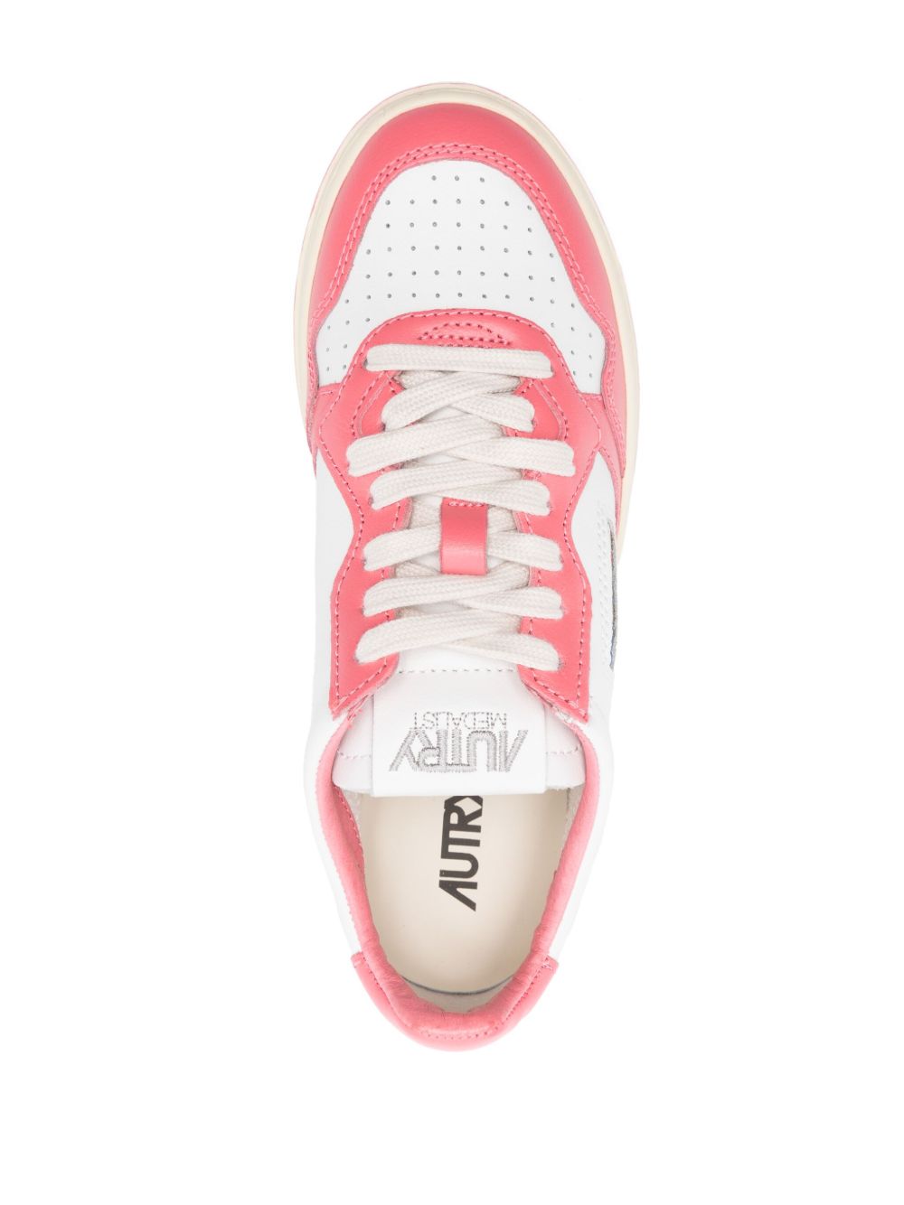 Autry Medalist Low Leather Sneakers Orange
