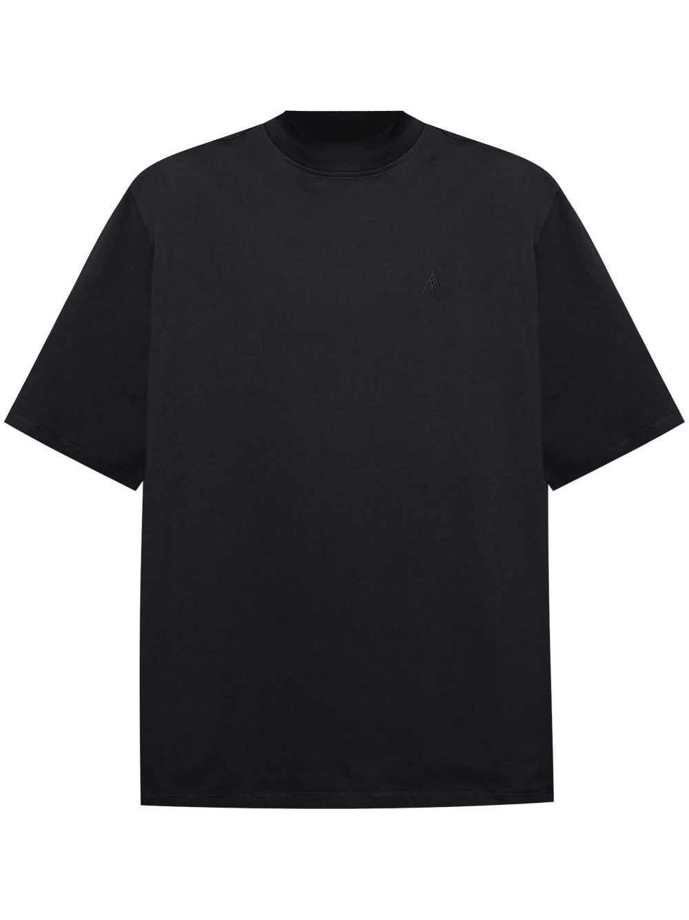 The Attico Cotton Crew Neck Logo T-Shirt Black