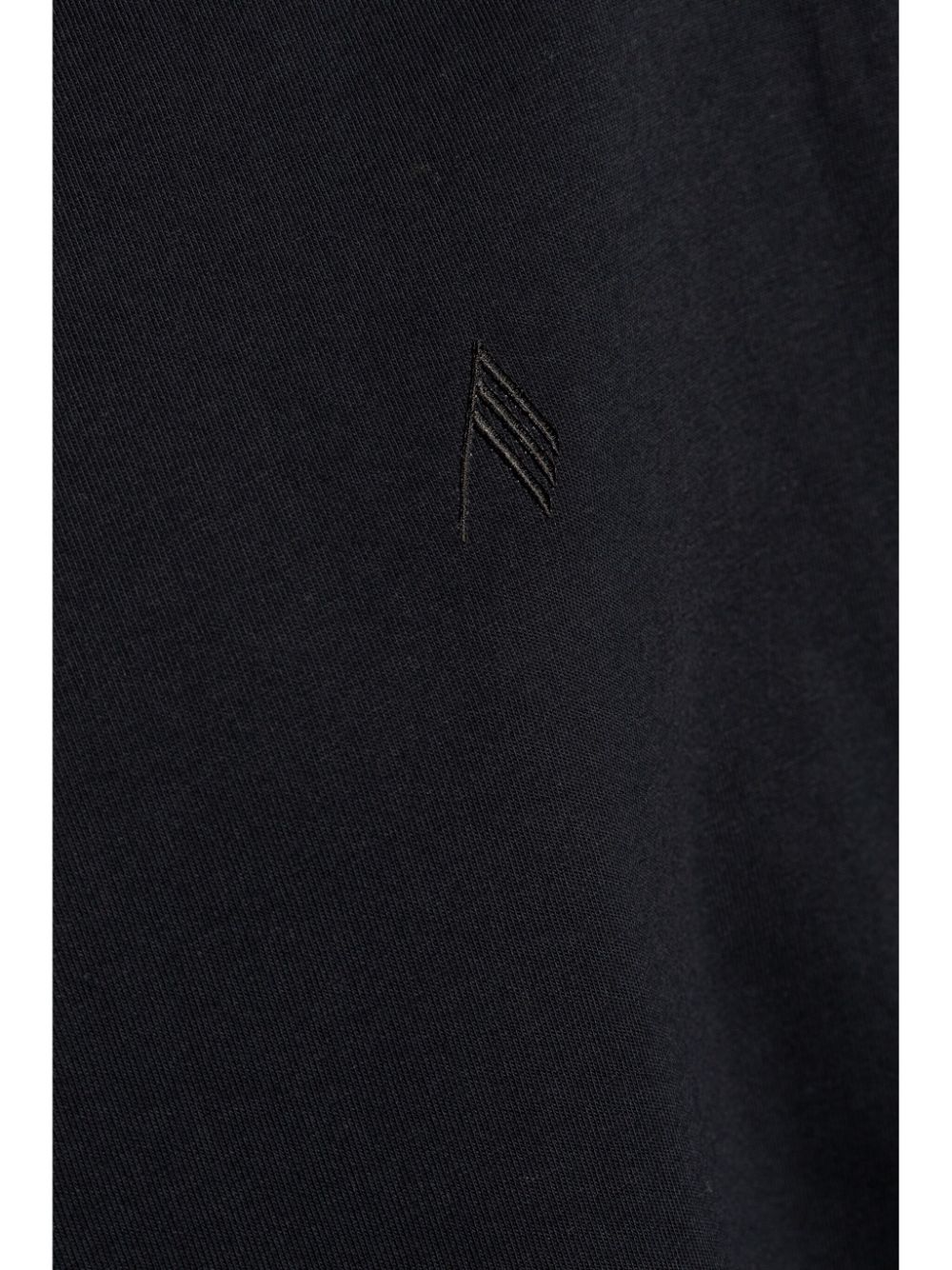 The Attico Cotton Crew Neck Logo T-Shirt Black