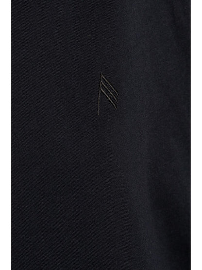 The Attico Cotton Crew Neck Logo T-Shirt Black