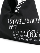 MM6 Maison Margiela Tote Bag with Number Motif in Black