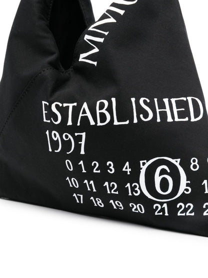 MM6 Maison Margiela Tote Bag with Number Motif in Black